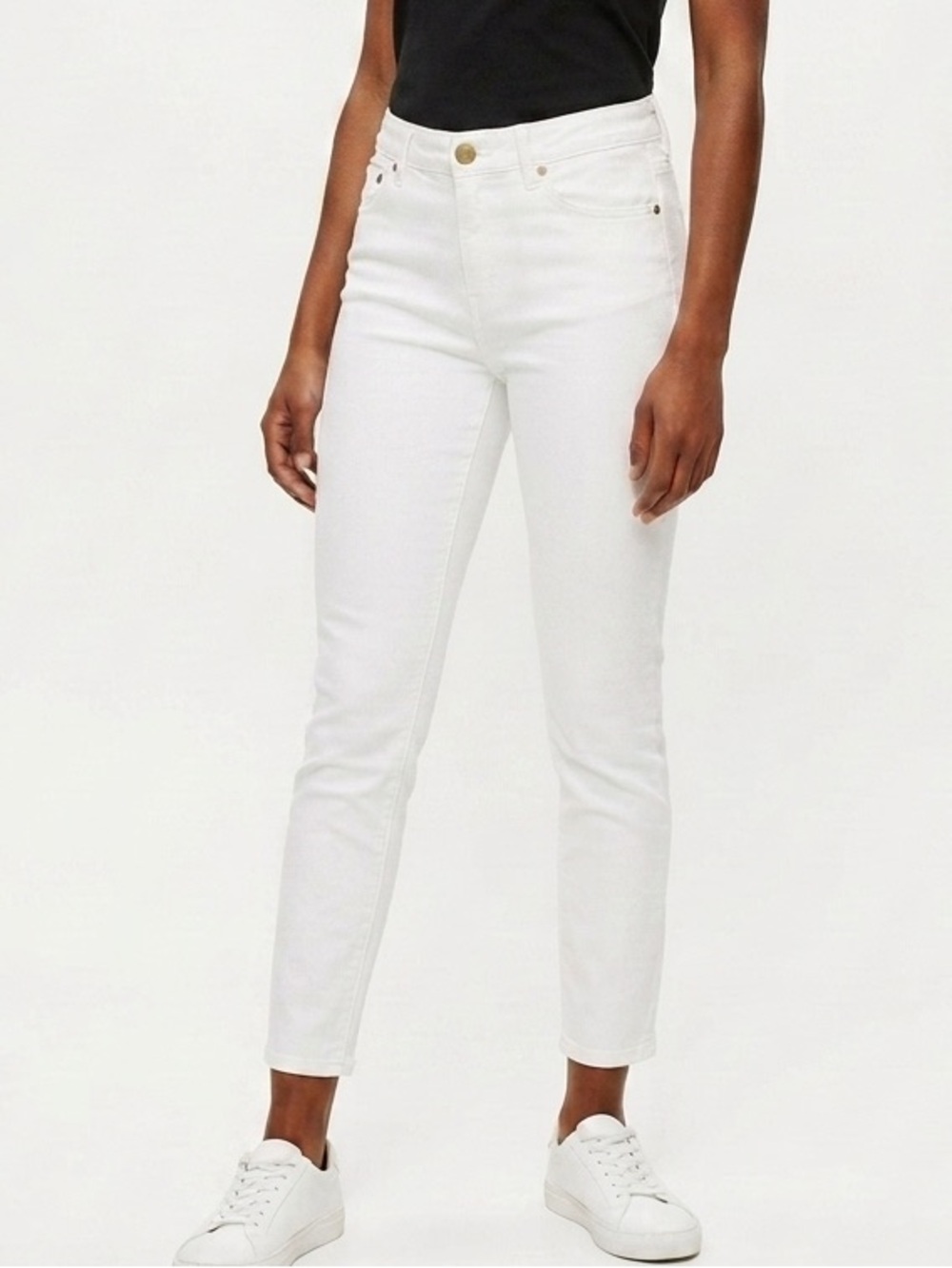 J.Crew Toothpick Skinny Ankle Jeans White Denim Size 31 coastal casual chic 399